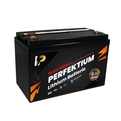 Perfektium PB lítium akkumulátor 12.8V 100Ah Smart BMS-el és Bluetooth-al