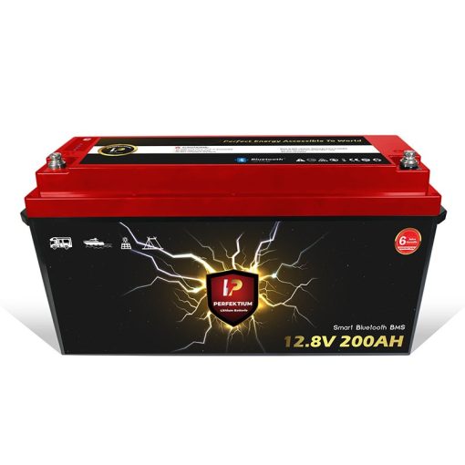 Perfektium PF lítium akkumulátor 12.8V 200Ah Smart BMS-Bluetooth-al és elektromos fűtőfóliával